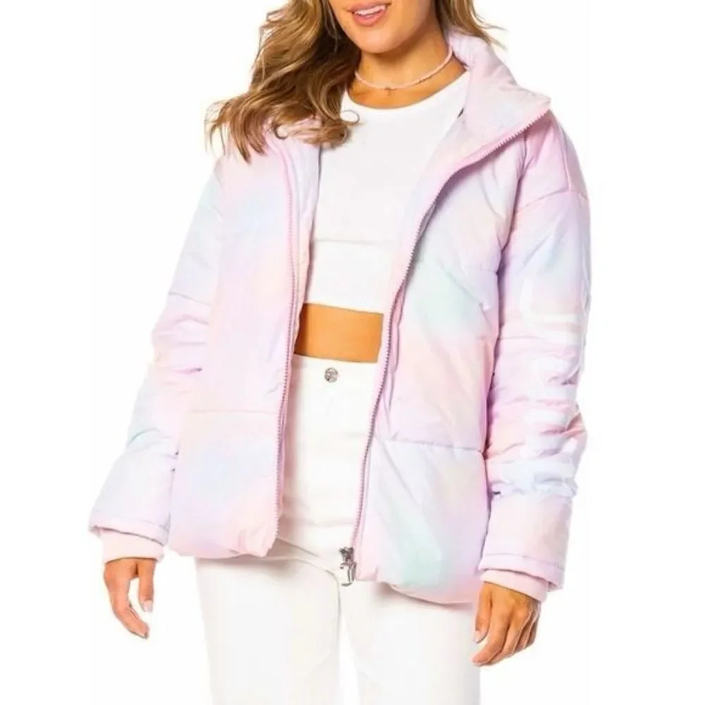 Revolve Juicy Couture Avalon Cotton Candy Tie Dye Pastel Puffer Jacket Size M